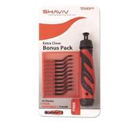 Shaviv 29250 Mango IIE Lot de 10 lames E100 et ébavureur