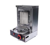 Shawarma Machine Barbecue à gaz vertical 2000 W Infrarouge Plateau de table | Bac récupérateur d'huile pratique pour un nettoyage facile - Polyvalent pour la viande, la volaille et les légumes