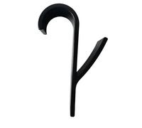 SHBHWS Cuisine Salle De Bain Cintre Clips Supports Rangement Blanc Clair Chauffant Serviette Radiateur Rail Vêtements Écharpe Porte-crochets Pour la Salle de Bain(Black 1 pcs)