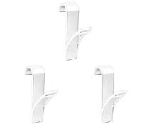 SHBHWS Cuisine Salle De Bain Cintre Clips Supports Rangement Blanc Clair Chauffant Serviette Radiateur Rail Vêtements Écharpe Porte-crochets Pour la Salle de Bain(Transparent 3 pcs)