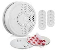 SHD by OneConcept Detecteur de Fumée, 10x Alarme Incendie Détecteur Fumée pour la Maison, Bureaux, Detecteur de Fumee de Cuisine à Capteur Optique avec Fonction Test et Silencieux, Détecteurs de Fumée