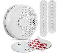 SHD by OneConcept Detecteur de Fumée, 20x Alarme Incendie Détecteur Fumée pour la Maison, Bureaux, Detecteur de Fumee de Cuisine à Capteur Optique avec Fonction Test et Silencieux, Détecteurs de Fumée