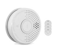 SHD by OneConcept Detecteur de Fumée, 5X Alarme Incendie Détecteur Fumée pour la Maison, Bureaux, Detecteur de Fumee de Cuisine à Capteur Optique avec Fonction Test et Silencieux, Détecteurs de Fumée