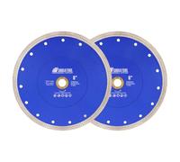 SHDIATOOL 2Pcs Disque à Tronçonner Diamant Dia 200mm avec X Maille Turbo Lame de diamant pour Tuile Marbre Granit Céramique （8 Pouces）