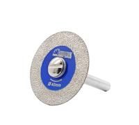 SHDIATOOL Disque de coupe diamantée pour verre, 40mm Mini lame de scie diamantée avec tige de 6mm pour carrelage céramique porcelaine marbre granit pierre artificielle sur perceuse