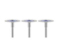 SHDIATOOL Disque de coupe diamantée pour verre, 40mm Mini lame de scie diamantée avec tige de 6mm pour carrelage céramique porcelaine marbre granit pierre artificielle sur perceuse pack de 3
