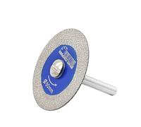 SHDIATOOL Disque de coupe diamantée pour verre, 50mm Mini lame de scie diamantée avec tige de 6mm pour carrelage céramique porcelaine marbre granit pierre artificielle sur perceuse