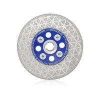 SHDIATOOL Disque de meulage à lame de coupe diamantée 100MM pour granit Lame diamantée à double face brasée sous vide de forme triangulaire pour le marbre, le béton, la pierre filetage M14