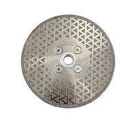 SHDIATOOL Disque de meulage diamant 5/8-11 pour marbre 5" | Granit, pierre, fibre de verre, 125 mm, sec/humide, grain 40/50, disque de coupe galvanisé double face