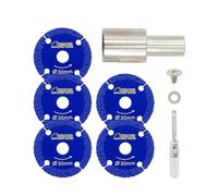 SHDIATOOL Disque diamant 30MM, bride M14, épaisseur 1MM, avec tournevis adapté pour métal, fer, marbre, granit, maçonnerie, lot de 5