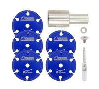 SHDIATOOL Disque diamant 50MM, bride M14, épaisseur 1MM, avec tournevis adapté pour métal, fer, marbre, granit, maçonnerie, lot de 5