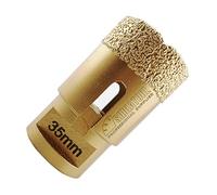 SHDIATOOL Foret Diamant 35mm M14 Trépan Carrelage Meche Gres Cerame | Scie Cloche pour Porcelaine, Céramique, Marbre, Granit, Faience pour Meuleuse, Brasé Sous Vide