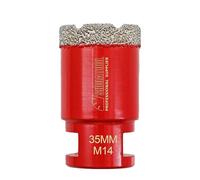 SHDIATOOL Foret Diamant 35mm Trépan Carrelage M14 Meche Gres Cerame | Scie Cloche 35 mm pour Porcelaine, Céramique, Marbre, Granit, Faience pour Meuleuse, Brasé Sous Vide, Perçage à Sec