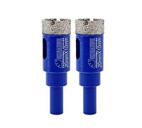 SHDIATOOL Forets diamantés 20mm, carotteuse à queue ronde pour carrelage en porcelaine, marbre, céramique et granit, 2pièces