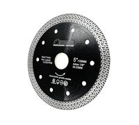 SHDIATOOL Lame de scie diamantée en porcelaine Diamètre 125 mm avec maille Turbo pour carrelage, céramique, granit, marbre