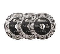 SHDIATOOL Lame de scie diamantée pour carrelage, disque de meulage de coupe 115 mm pour la coupe à sec/humide et le meulage de porcelaine, de carreaux de céramique,3 pièces