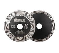 SHDIATOOL Lame de scie diamantée pour carrelage, disque de meulage de coupe 125 mm pour la coupe à sec/humide et le meulage de porcelaine, de carreaux de céramique,2 pièces