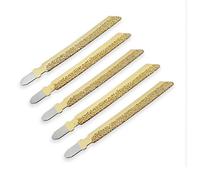 SHDIATOOOL Lames de Scie Sauteuse Diamant pour Marbre Plastique 100mm | Lame Scie Sabre Disques Professionnelle Couper Bois, Platre, Fibre de Verre, Brique, Disque Brasé Sous Vide 5 Pièces Doré