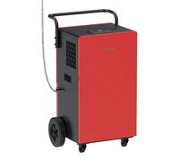 SHE Déshumidificateur de chantier/déshumidificateur 12-230 m² 1400 W 700 m³/h 110 l/24 h noir-rouge