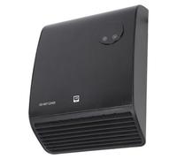 SHE Radiateur mural pour salle de bain 2000 W 3 LED Thermostat Protection IPX2 noir
