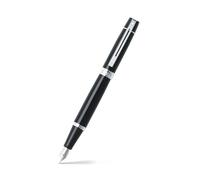 Stylo plume 300 Laque noire Finitions chromées Plume M