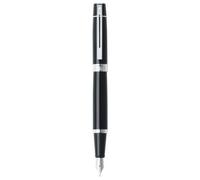 Stylo plume 300 Laque noire Finitions chromées Plume M
