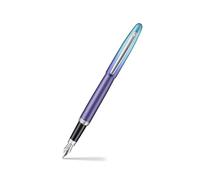 Sheaffer Expressions VFM 9430 Stylo-plume Dégradé bleu et violet nacré Pointe Moyenne Bordures chromées