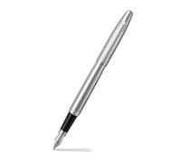 Sheaffer VFM 9426 Stylo-plume en chrome brossé avec bordure chromée - Medium