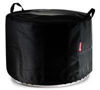 SheeChung Housse de brasero pour poêle solo, feu de camp d'extérieur sans fumée, petit abri rond en polyester 600D, aérations, anti-UV et résistant aux déchirures, convient pour table de foyer à gaz