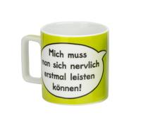 Sheepworld 42475 Tasse avec texte en allemand J'espère que tes nerfs peuvent me supporter ! Vert