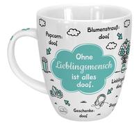 Sheepworld 46508 Tasse avec motif « Ohne Lieblingsmensch ist alles doof » - Porcelaine - 45 adeau pour café et thé