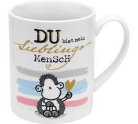 Sheepworld 46943 Tasse XL Motif « Homme » | Grande tasse en porcelaine, tasse jumbo, 60 cl, tasse avec inscription en allemand | Cadeau, ami, petite amie