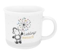Sheepworld 48941 Tasse avec motif humain | Tasse préférée dans une boîte cadeau, en porcelaine, 38 cl, tasse avec inscription en allemand | Cadeau, anniversaire, cadeau amusant