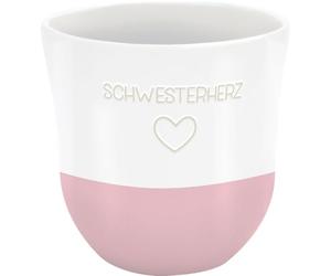 Sheepworld 74826 Gobelet avec gravure « Schwesterherz » | Tasse à café, hauteur 9,8 cm, diamètre 9,3 cm, volume 40 rès | Banderole cadeau, anniversaire, Pâques, Noël