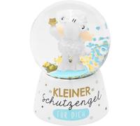 Sheepworld Boule de rêve avec Motif Petit Ange Gardien | Boule à Neige avec Paillettes - Hauteur 6,5 cm - Cadeau de Noël, de Communion, de baptême - 48978