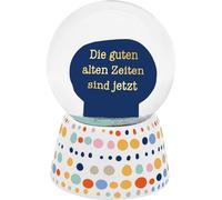 Sheepworld Boule de rêve - Motif Bons Moments - Boule à Neige à secouer - Hauteur : 6,5 cm - avec Paillettes colorées - Cadeau d'anniversaire de Pâques - 74842