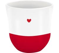 Sheepworld Gobelet avec cœur Garvur | Tasse à café, hauteur 9,8 cm, diamètre 9,3 cm, volume 40 rès | Banderole cadeau, anniversaire, Pâques, Noël | 74827