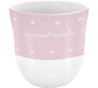 Sheepworld Gobelet avec inscription « Garvur Herzensfreundin » | Tasse à café, hauteur 9,8 cm, diamètre 9,3 cm, volume 40 rès | Banderole cadeau, anniversaire, Pâques, Noël | 74825