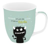Sheepworld H:PPY life Tasse Grand Monstre Stark | Tasse à café, porcelaine, 40 cl, tasse avec dicton, cadeau amusant | 74736