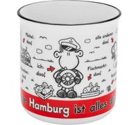 Sheepworld New Bone 61447 Tasse avec inscription en allemand « Ohne Hamburg ist alles doof » - En porcelaine - 35 adeau pour amis - Cadeau amusant