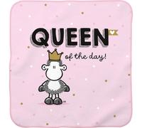 Sheepworld Queen of The Day 74722 Serviette Magique pour invité, 30 x 30 cm, en Coton, idéale comme Cadeau