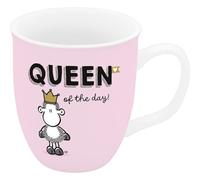 Sheepworld Queen of the day 74726 Tasse à expresso avec inscription en allemand en porcelaine 10 adeau pour vous, petite amie, sœur, collègue