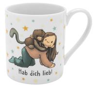 Sheepworld Tasse Anouk « Affi » - Porcelaine - Hauteur : 8 cm - Diamètre : 7 cm - Volume : 20 ans une boîte cadeau - Cadeau pour enfants, garçons, filles, Noël, anniversaire - 73947