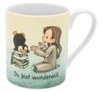 Sheepworld Tasse Anouk « Pingouin » - Porcelaine - Hauteur : 8 cm - Diamètre : 7 cm - Volume : 20 ans une boîte cadeau - Cadeau pour enfants, garçons, filles, Noël, anniversaire - 73954