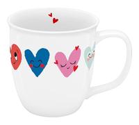 Sheepworld Tasse avec motif cœurs | Petite tasse en porcelaine, 32 cl, hauteur 9 cm, diamètre 8,5 cm | Tasse cadeau pour la Saint-Valentin, un anniversaire | 74865