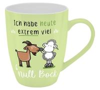 Sheepworld Tasse avec motif imprimé « Ich habe heute extrem viel null Bock », avec banderole