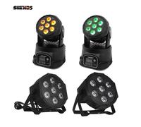 SHEHDS 1 pièces LED 7x12W Par lumière 7x18W RGBWA + UV tête mobile lumière lavage DMX 512 DJ Dicso discothèque fête publicité de noël LED Par 7x12W 4IN1