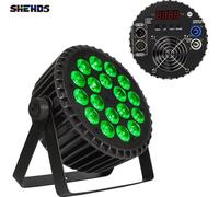 SHEHDS Eclairage LED de scène, 4 pièces 18x18W, prise EU