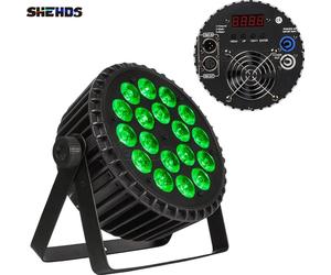 SHEHDS Eclairage LED de scène, 4 pièces 18x18W, prise EU