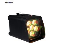 SHEHDS-Lumière LED Par avec Télécommande Sans Fil 6x18W 6 en 1 RGBAW + UV avec Batterie pour DJ Chang, Décoration de Noël pour le Public 4PCS 6X18W